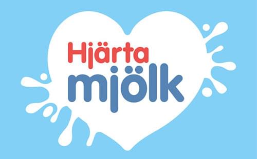 Hjärta mjölk