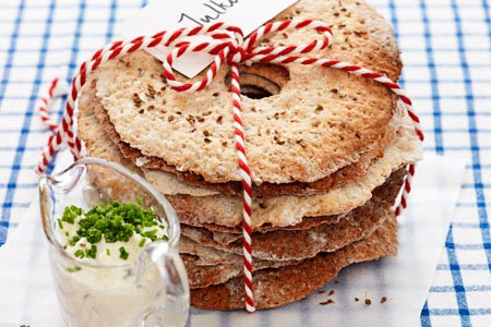 Knäckebröd med kumminoströra