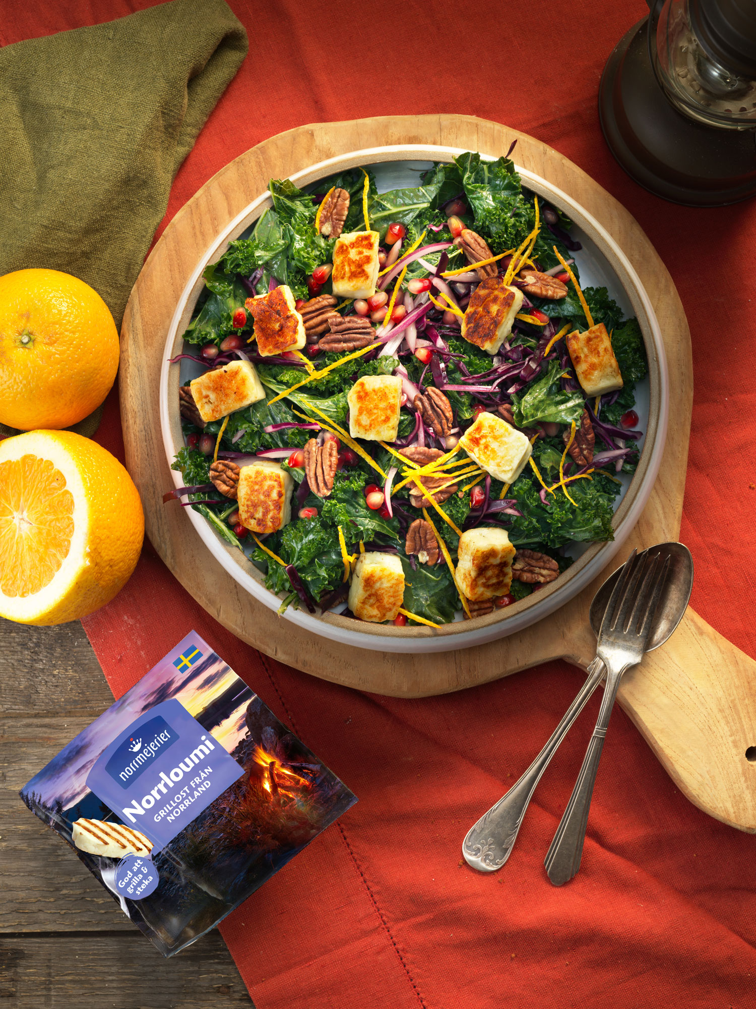 Julig sallad med Norrloumi