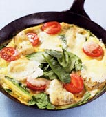 Spenatfylld frittata