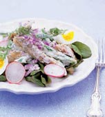 Böcklingsallad med haricots verts