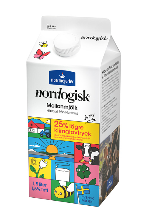 Norrlogisk Mellanmjölk 1,5% 1,5 liter
