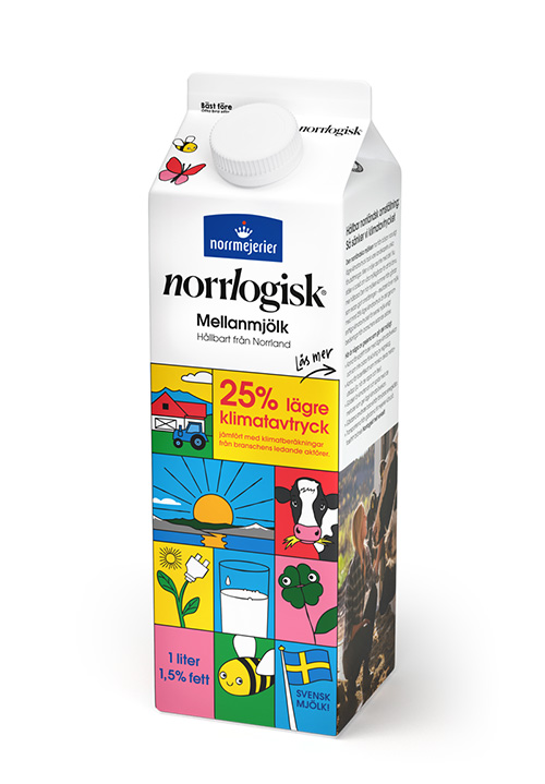 Norrlogisk Mellanmjölk 1,5% 1L