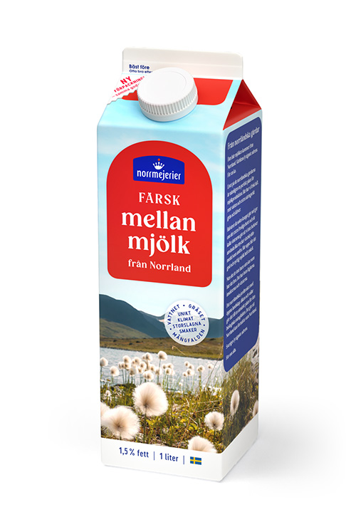 Mellanmjölk 1,5% 1 liter