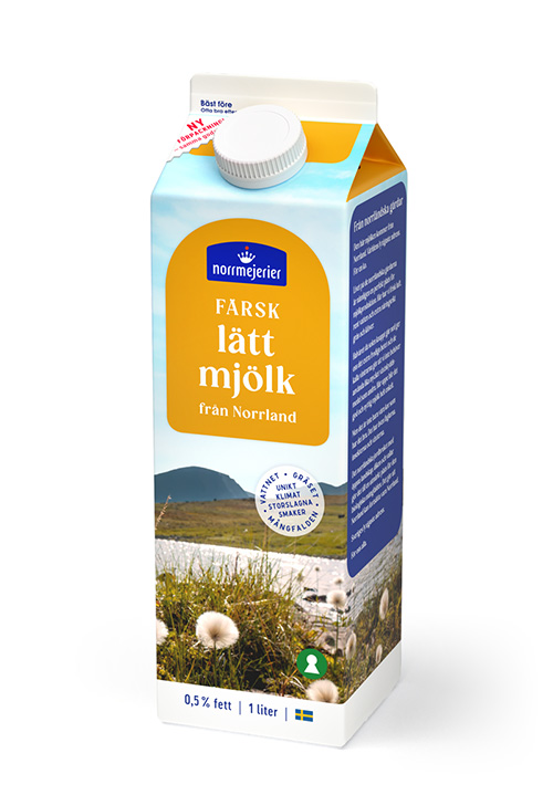 Lättmjölk 0,5% 1 liter