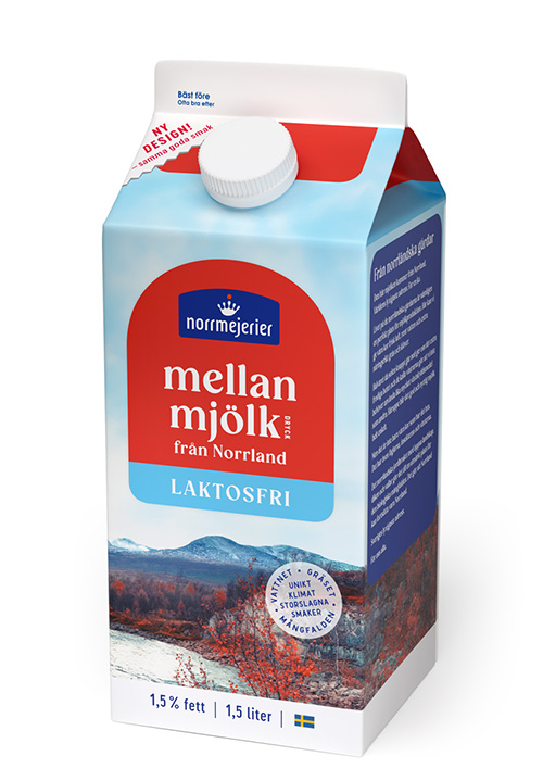 Mellanmjölkdrycken Laktosfri 1,5% 1,5 liter