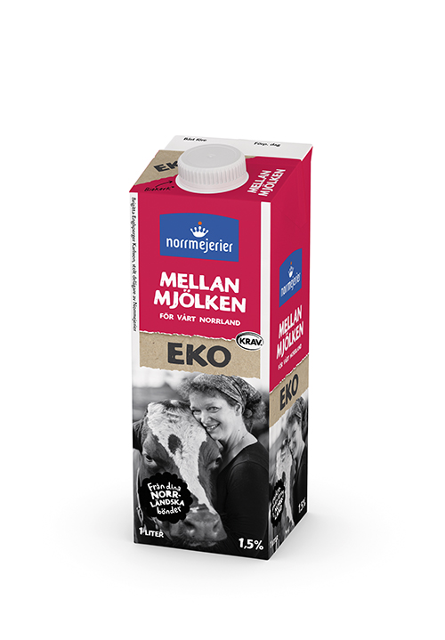 Mellanmjölken Eko 1,5% KRAV 1 liter
