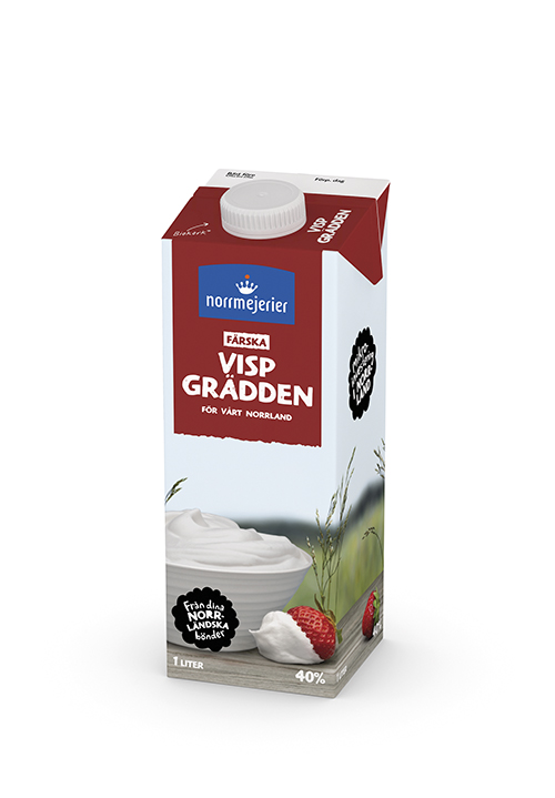 Vispgrädden 40% 1 liter