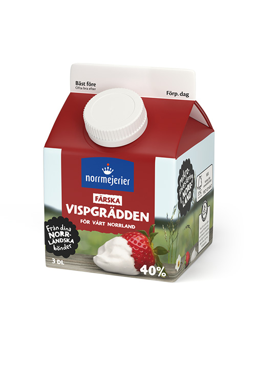 Vispgrädden 40% 3dl