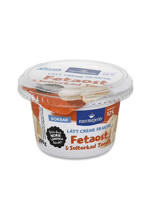 Lätt Crème Fraiche 12% Fetaost & Soltorkad tomat 200g