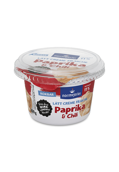 Lätt Crème Fraiche 11% Paprika & Chili 200g