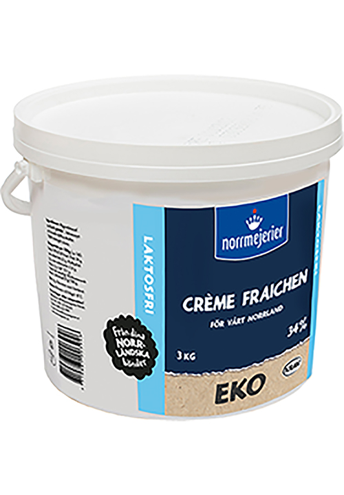 Crème Fraichen Eko 34% Laktosfri KRAV 3kg hink