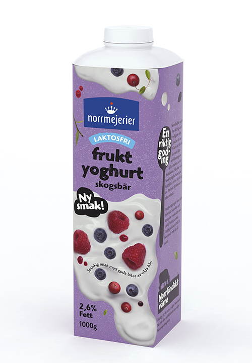 Fruktyoghurt Laktosfri 2,6% Skogsbär 1000g