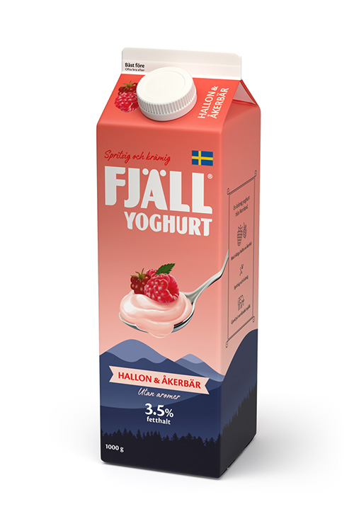 Fjällyoghurt® 3,5% Hallon-Åkerbär  1000g