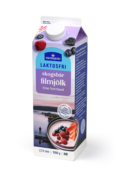 Skogsbärsfil 2,7% Laktosfri 1000g