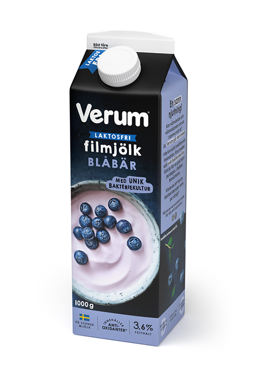 Verum® Filmjölk 3,6% laktosfri Blåbär 