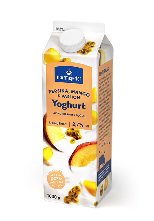 Fruktyoghurt 2,6% Persika-Mango-Passion