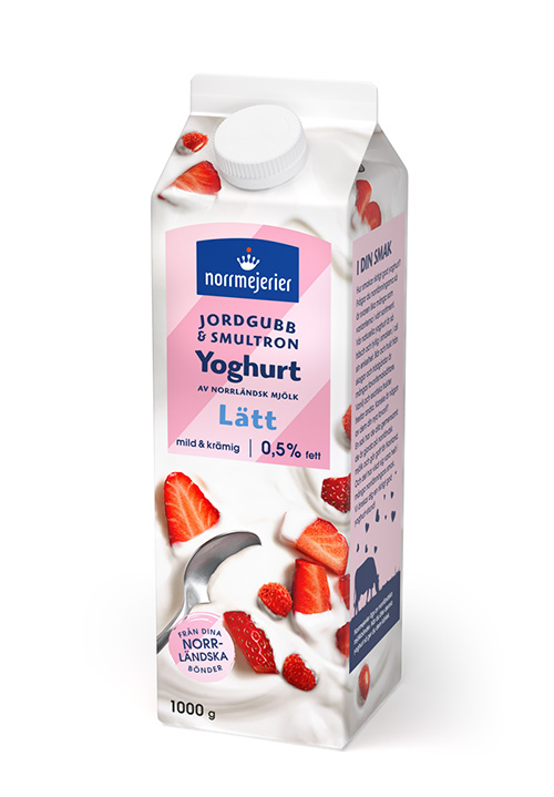 Lätt Fruktyoghurt 0,5% Jordgubb-Smultron