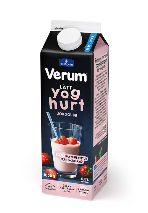 Verum Lätt yoghurt 0,5% Laktosfri Jordgubb