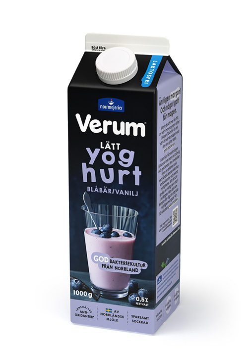 Verum® Lätt yoghurt 0,5% Laktosfri Blåbär-Vanilj