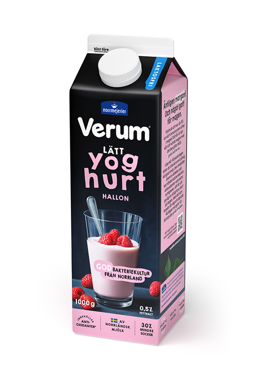 Verum Lätt yoghurt 0,5% Laktosfri Hallon
