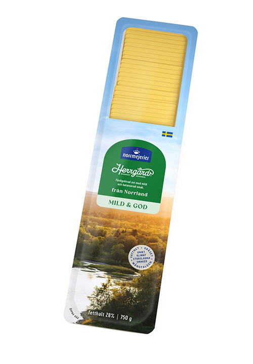 Herrgård® 28% mild skivad 750g