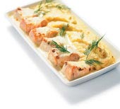 Luxurious salmon au gratin